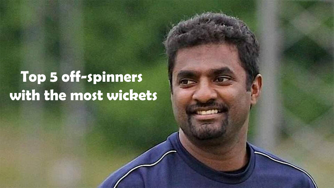 Top 5 off-spinners with the most wickets